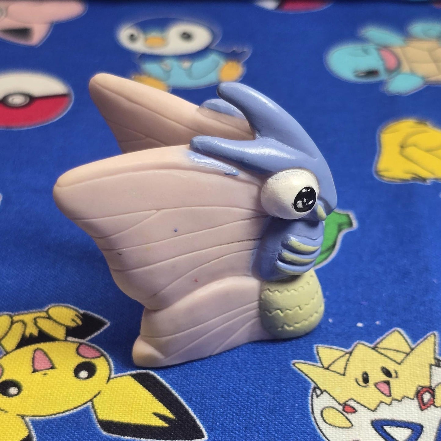Pokemon Venomoth Dark Figure Finger Puppet 1998 Nintendo Bandai PVC Vintage USA
