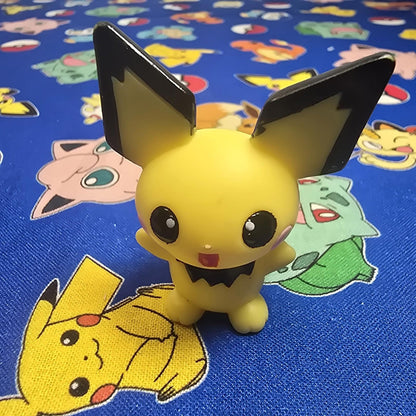 Pokemon Pichu Figure Finger Puppet 2000 Nintendo Bandai PVC Vintage Japan USA