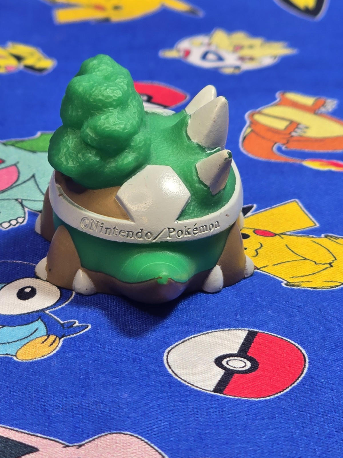 Pokemon Torterra Figure Finger Puppet 2007 Nintendo Bandai PVC Japan USA Seller