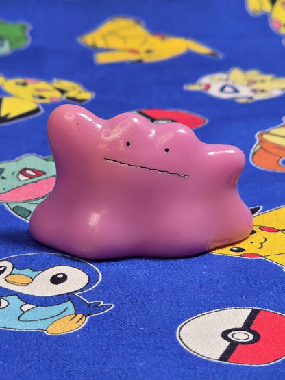 Pokemon Ditto Figure Finger Puppet 1997 Nintendo Bandai PVC Vintage Japan USA