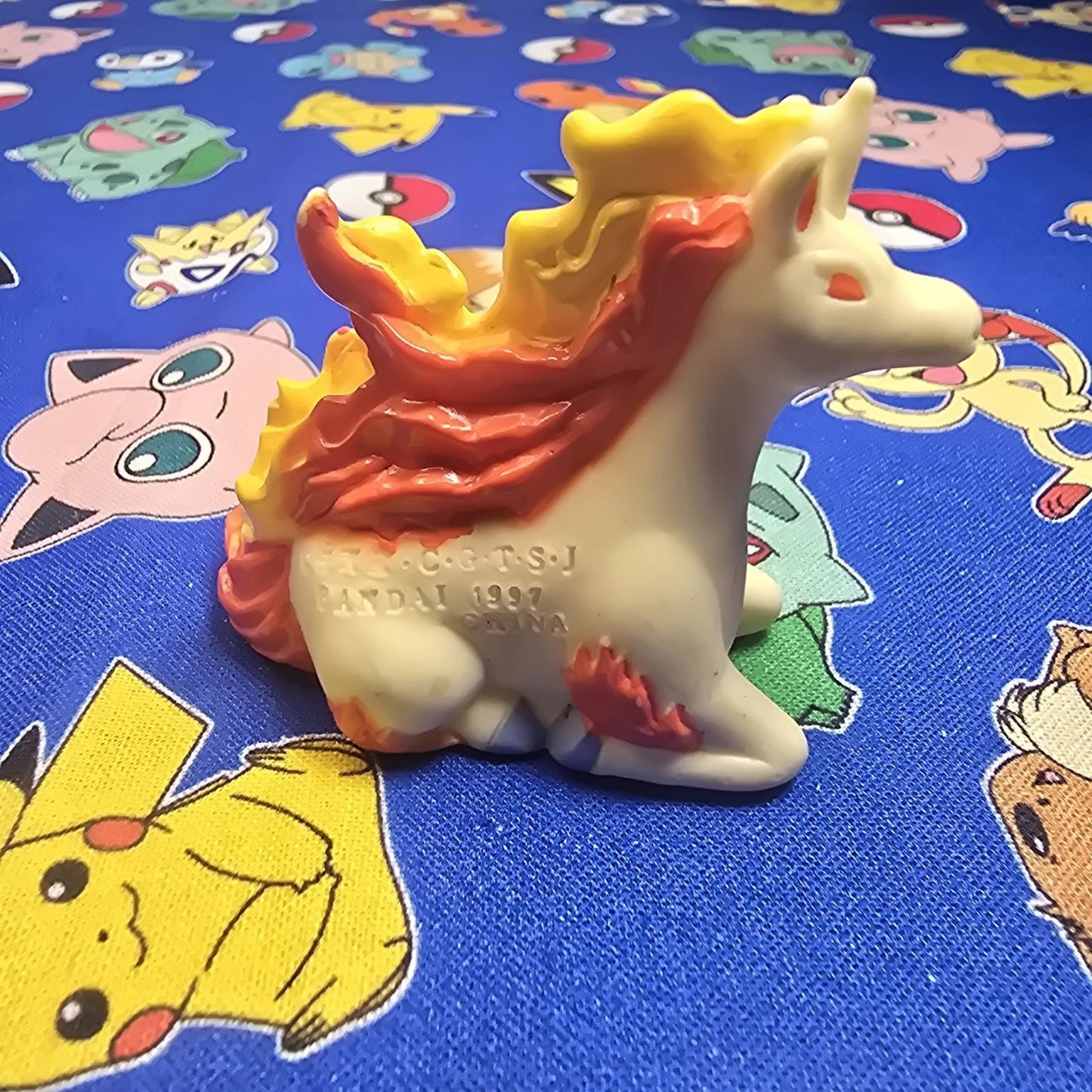 Pokemon Rapidash Figure Finger Puppet 1997 Bandai Nintendo PVC Vintage Japan USA