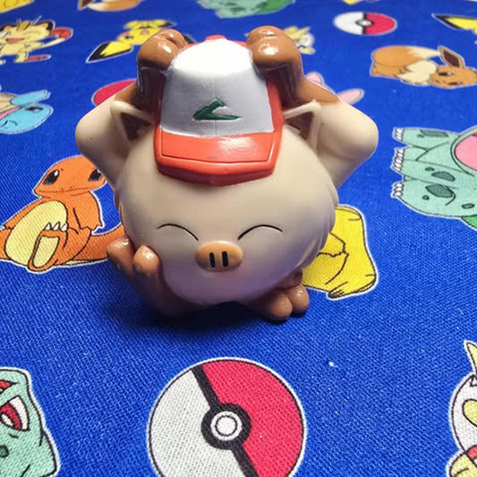 Pokemon Ash Mankey Figure Finger Puppet 1999 Nintendo Bandai Vintage Japan USA