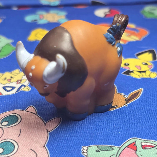Pokemon Tauros Figure Finger Puppet 1997 Bandai Nintendo Vintage PVC Japan USA