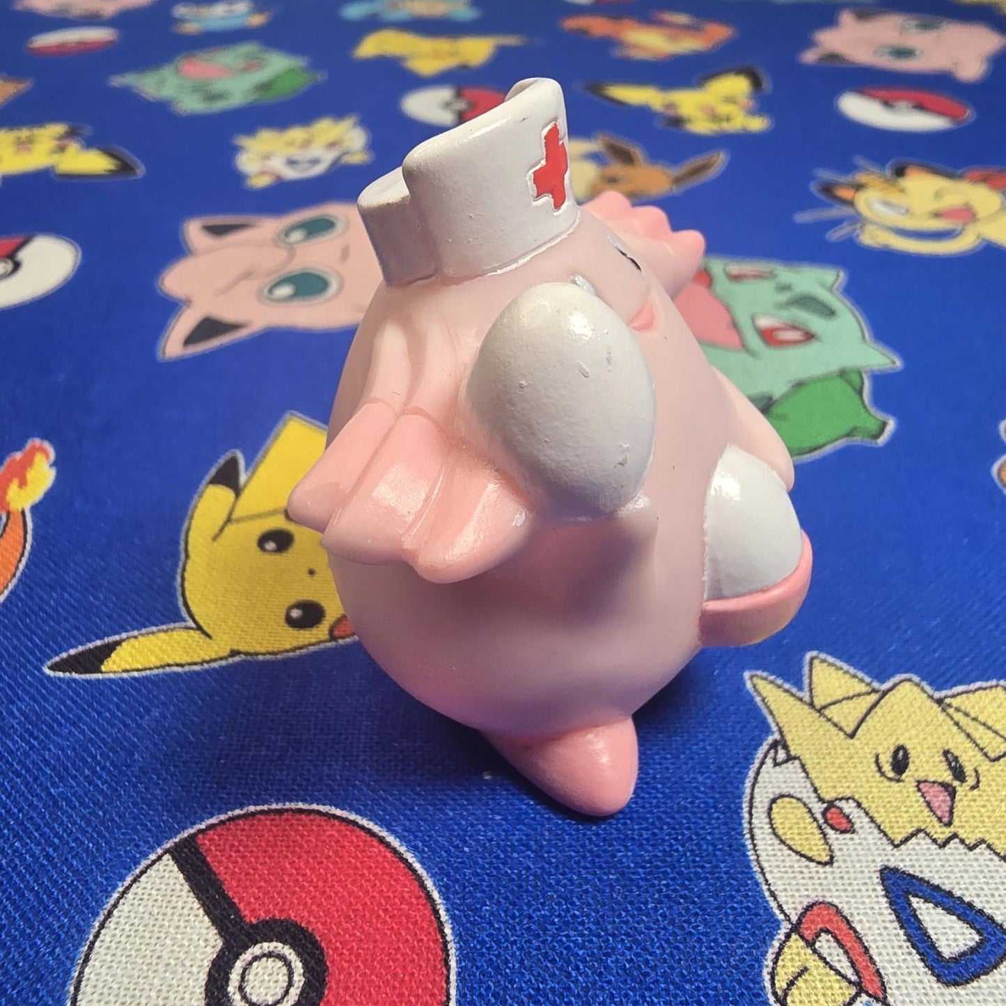 Pokemon Chansey Nurse Figure Finger Puppet 1998 Nintendo Bandai Vintage Japan US