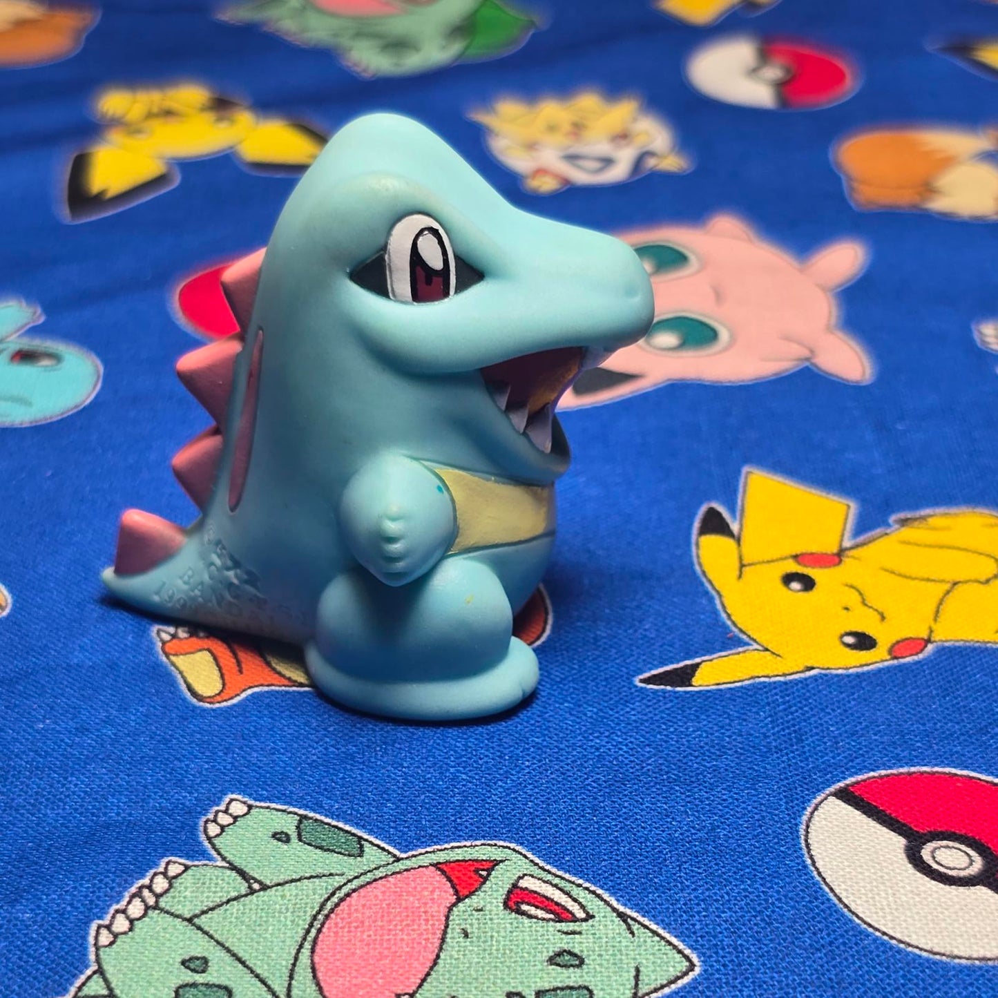 Pokemon Totodile Figure Finger Puppets 1999 Nintendo Bandai PVC Vintage Japan US