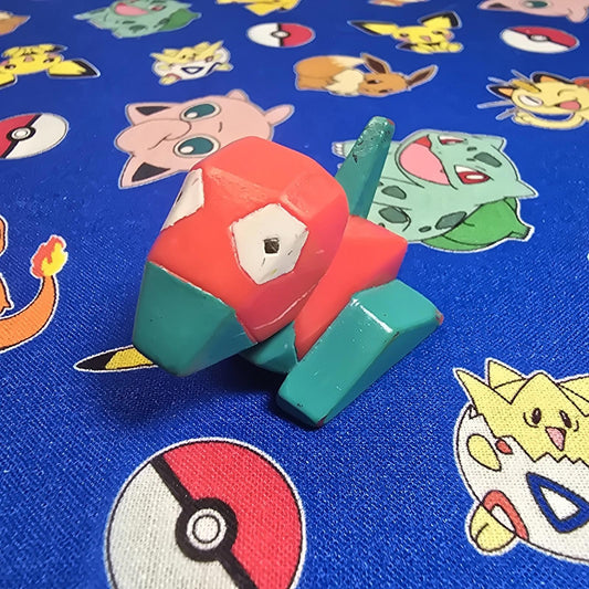 Pokemon Porygon Dark Figure Finger Puppet 1996 Nintendo Bandai Vintage Japan US