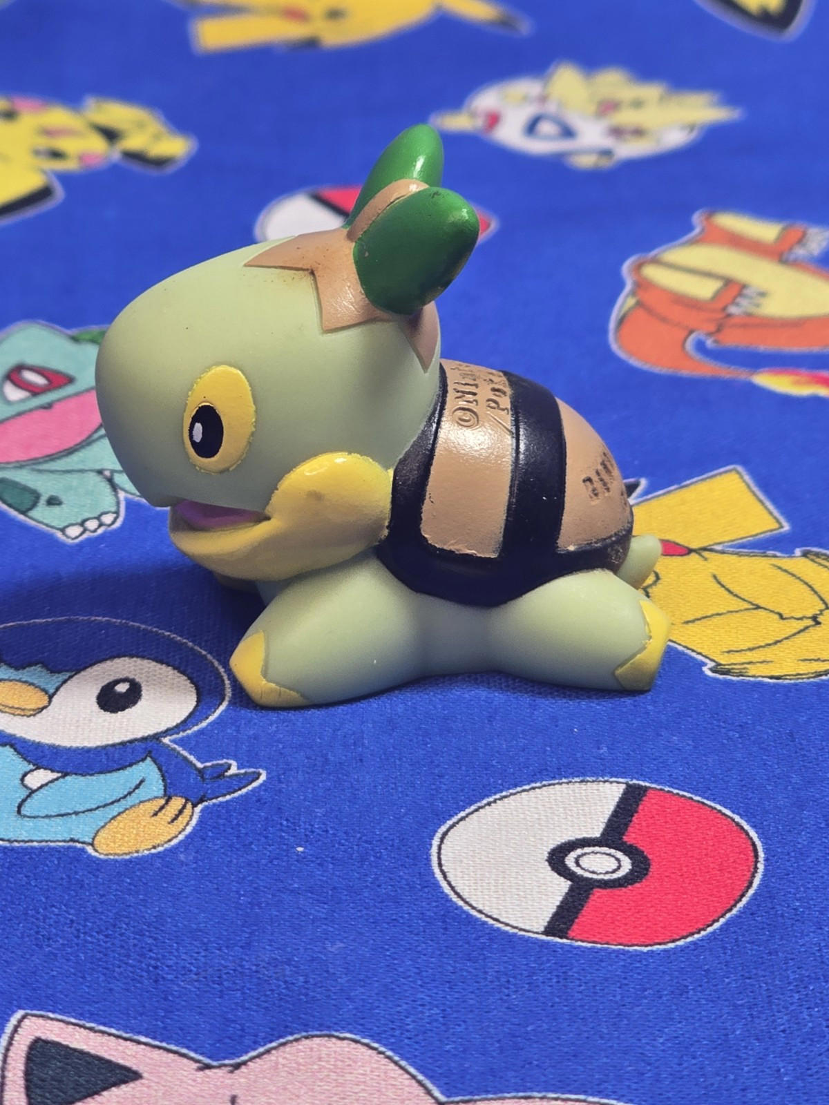 Pokemon Turtwig Figure Finger Puppet 2006 Nintendo Bandai PVC Japan USA Seller
