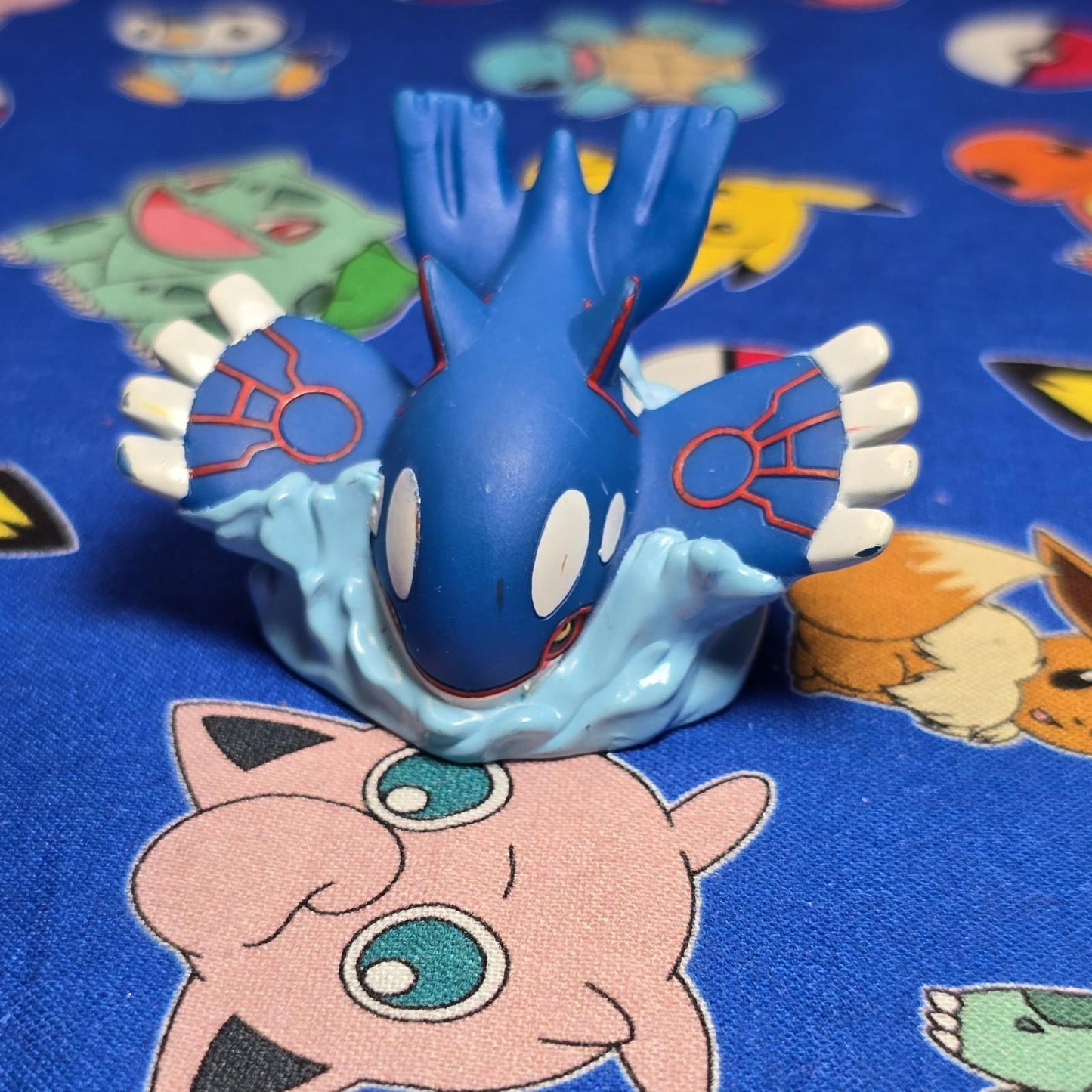 Pokemon Kyogre Figure Finger Puppet 2006 Nintendo PVC Japan Bandai USA Seller