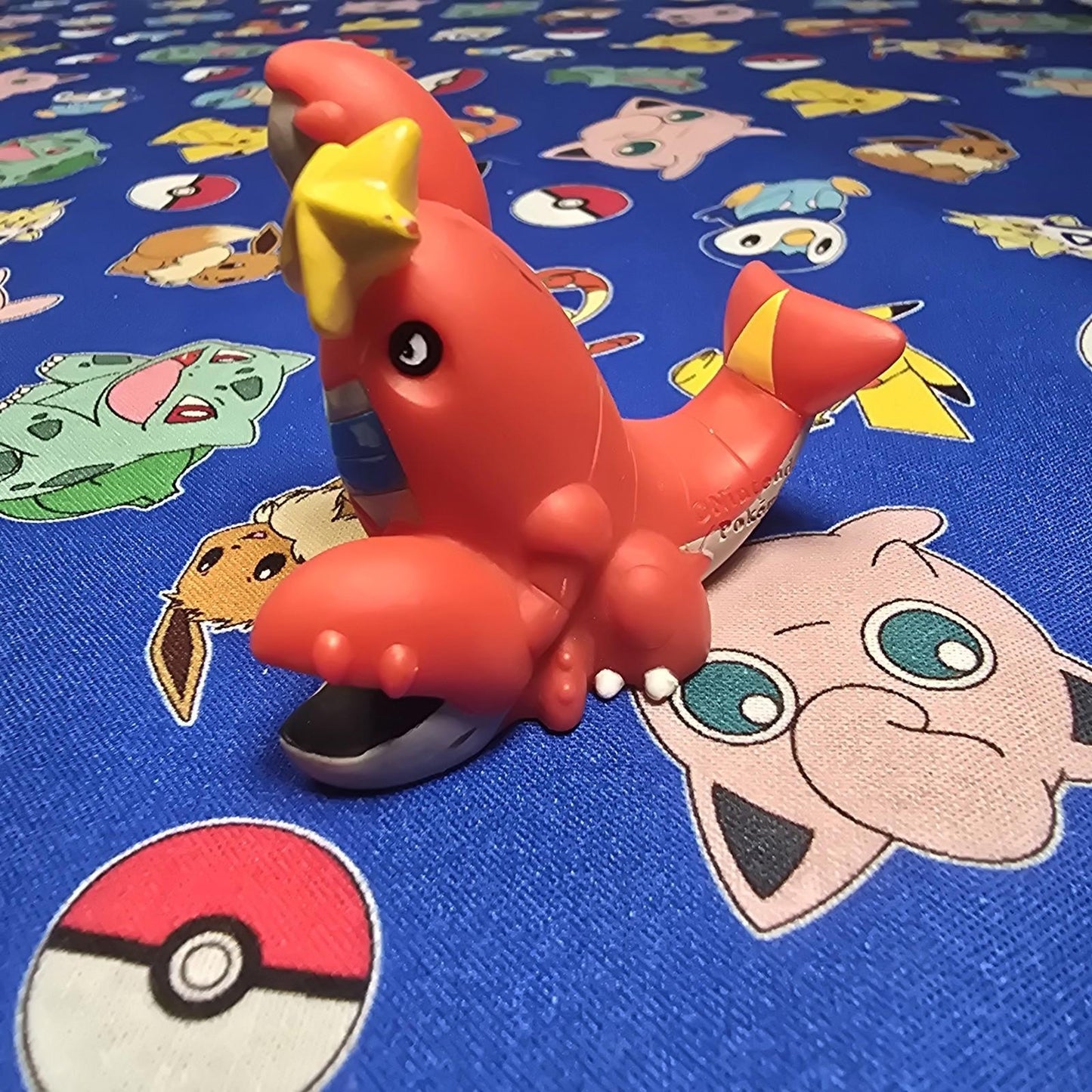 Pokemon Crawdaunt Figure Finger Puppet 2006 Nintendo Bandai PVC Vintage Japan US