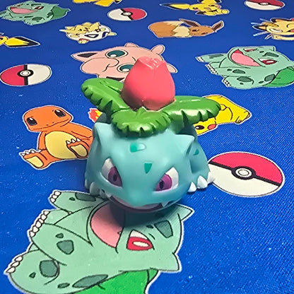 Pokemon Ivysaur Figure Finger Puppet 2004 Nintendo Bandai PVC Vintage Japan USA