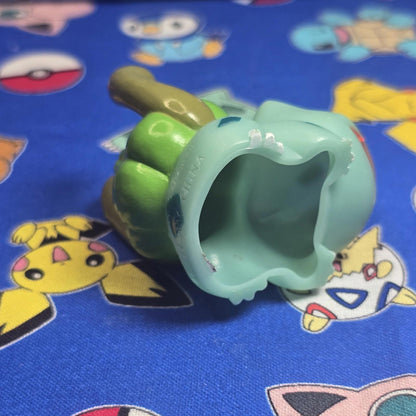 Pokemon Bulbasaur Figure Finger Puppet 2001 Nintendo Bandai Vintage PVC Japan US