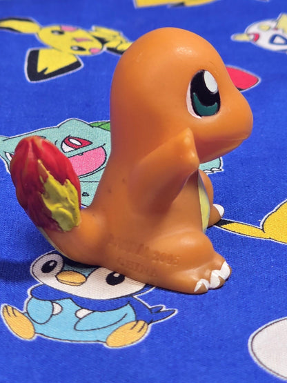 Pokemon Charmander Figure Finger Puppet 2005 Nintendo Bandai Vintage Japan USA