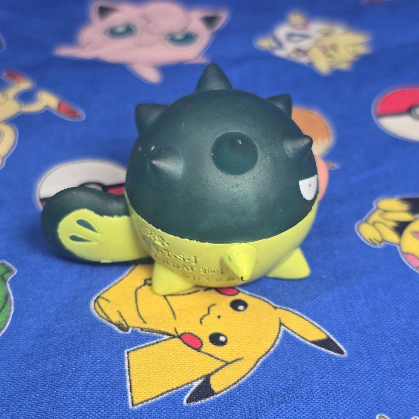 Pokemon Qwilfish Clear Figure Finger Puppet 2001 Nintendo Bandai PVC Japan USA