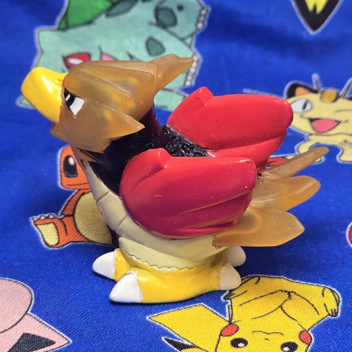 Pokemon Spearow Clear Figure Finger Puppet 1997 Bandai Nintendo Vintage Japan