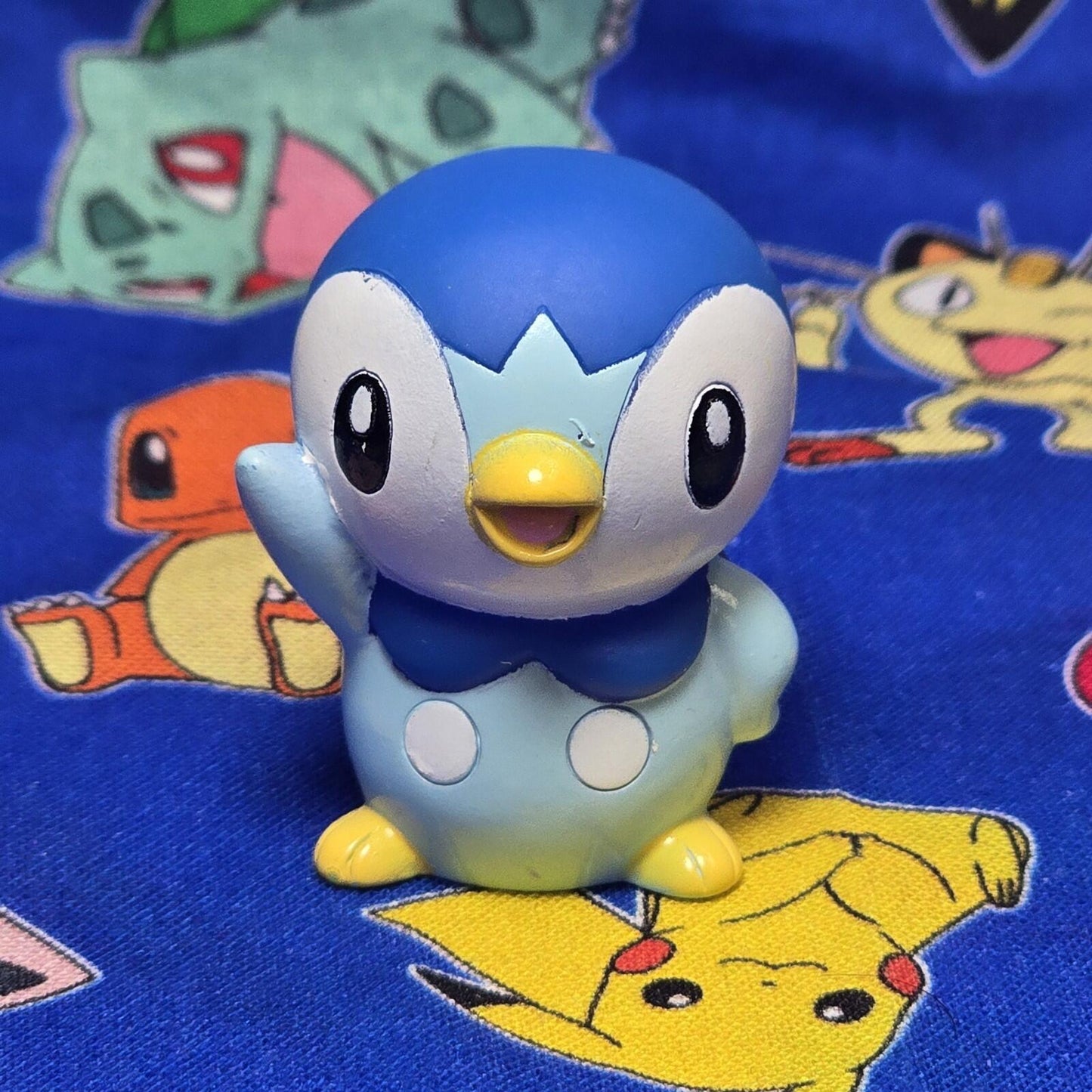 Pokemon Piplup Figure Finger Puppet B 2020 Nintendo Bandai PVC Japan USA Seller