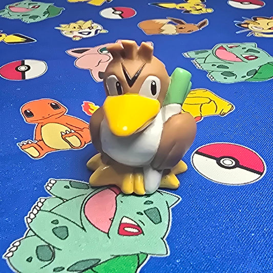 Pokemon Farfetch'd Figure Finger Puppet 1997 Nintendo Bandai PVC Vintage Japan