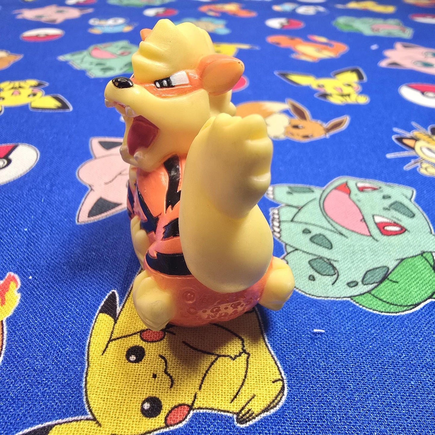Pokemon Arcanine Figure Finger Puppet 1997 Bandai Nintendo PVC Vintage US Seller
