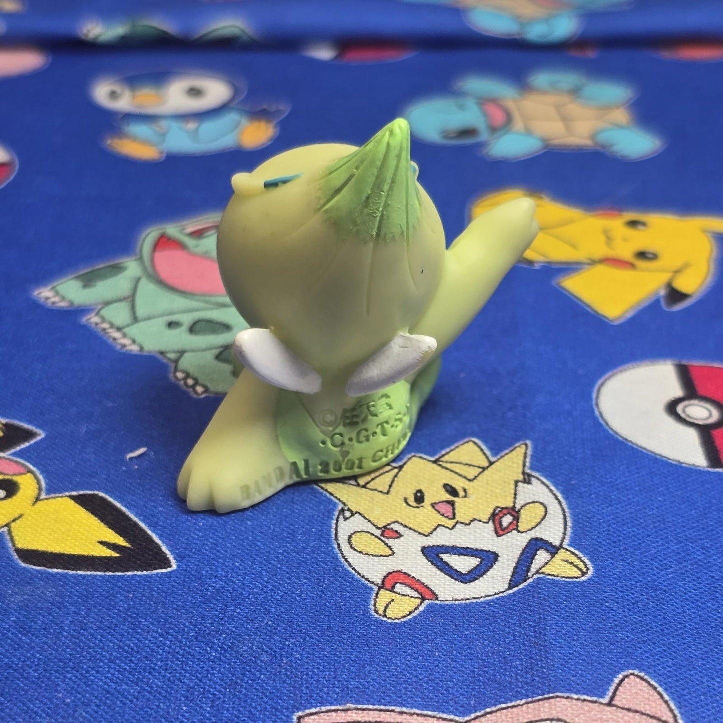 Pokemon Celebi Figure Finger Puppet 2001 Nintendo Bandai Vintage PVC Japan USA