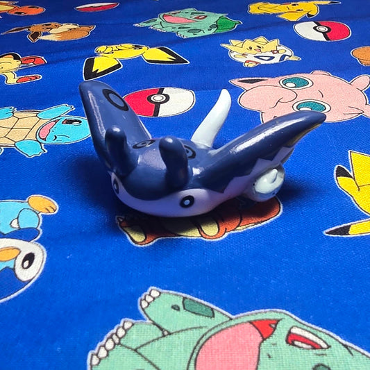 Pokemon Mantine Figure Finger Puppet 2001 Nintendo Bandai PVC Vintage Japan USA