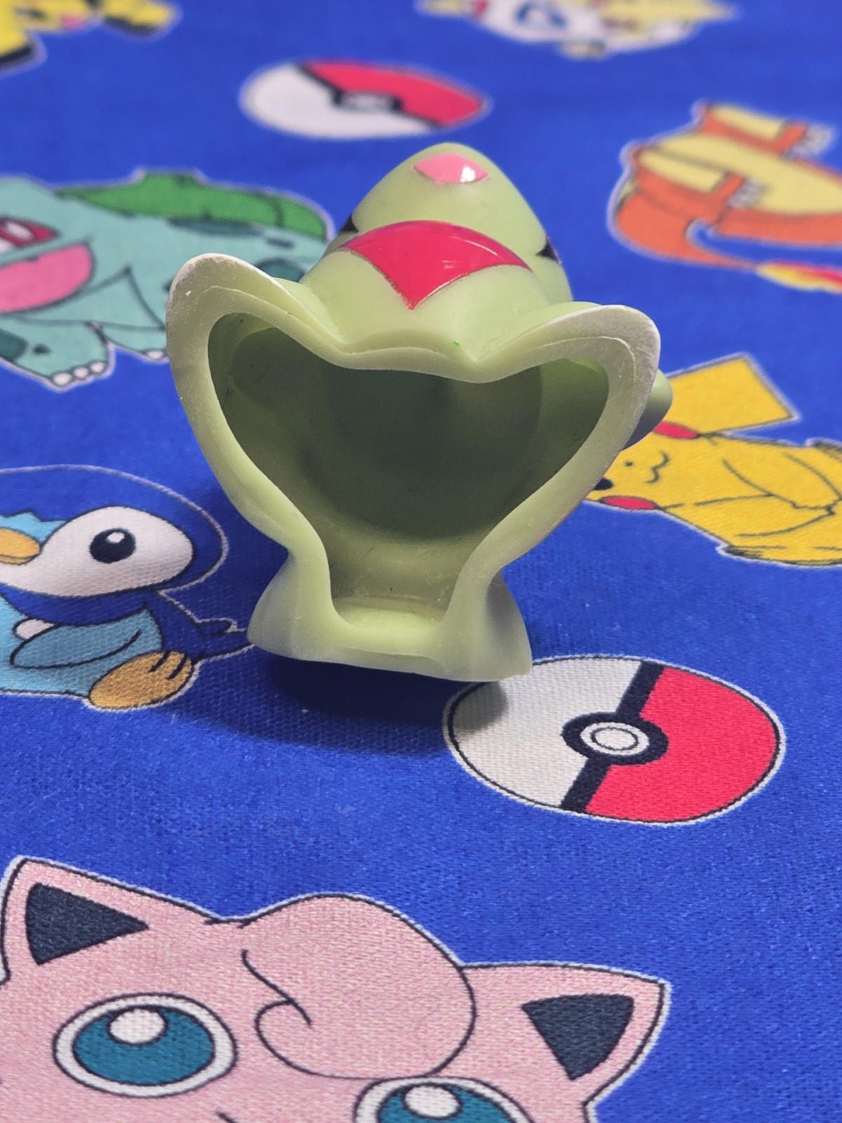 Pokemon Larvitar Figure Finger Puppet 2008 Nintendo Bandai PVC Japan USA Seller