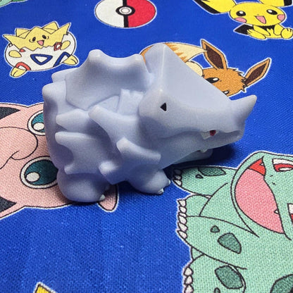 Pokemon Rhyhorn Figure Finger Puppet 2013 Nintendo Bandai PVC Japan US Seller