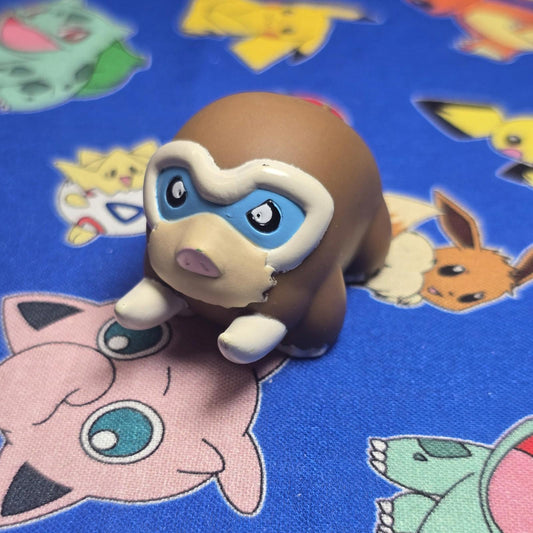 Pokemon Mamoswine Figure Finger Puppet 2008 Nintendo Bandai Japan PVC USA Seller