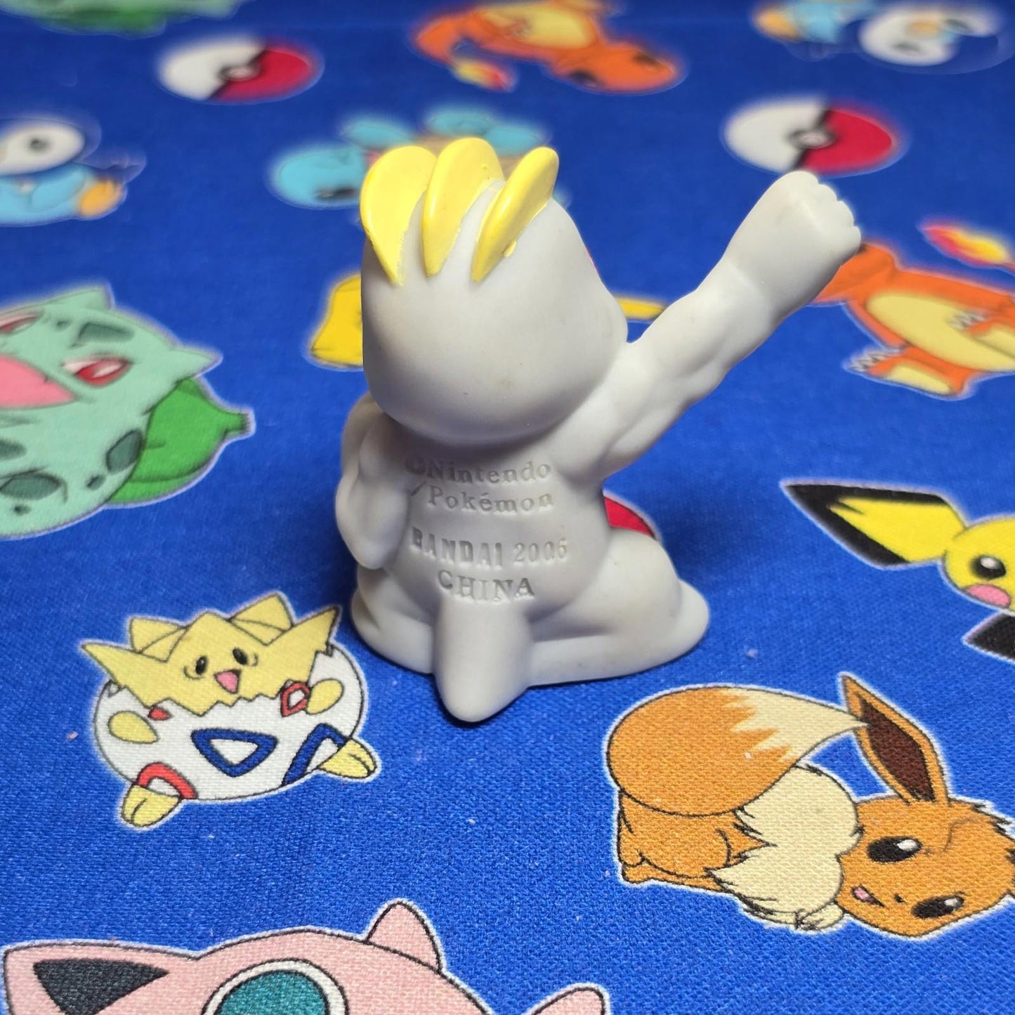 Pokemon Machop Figure Finger Puppet 2006 Nintendo PVC Japan Bandai USA Seller