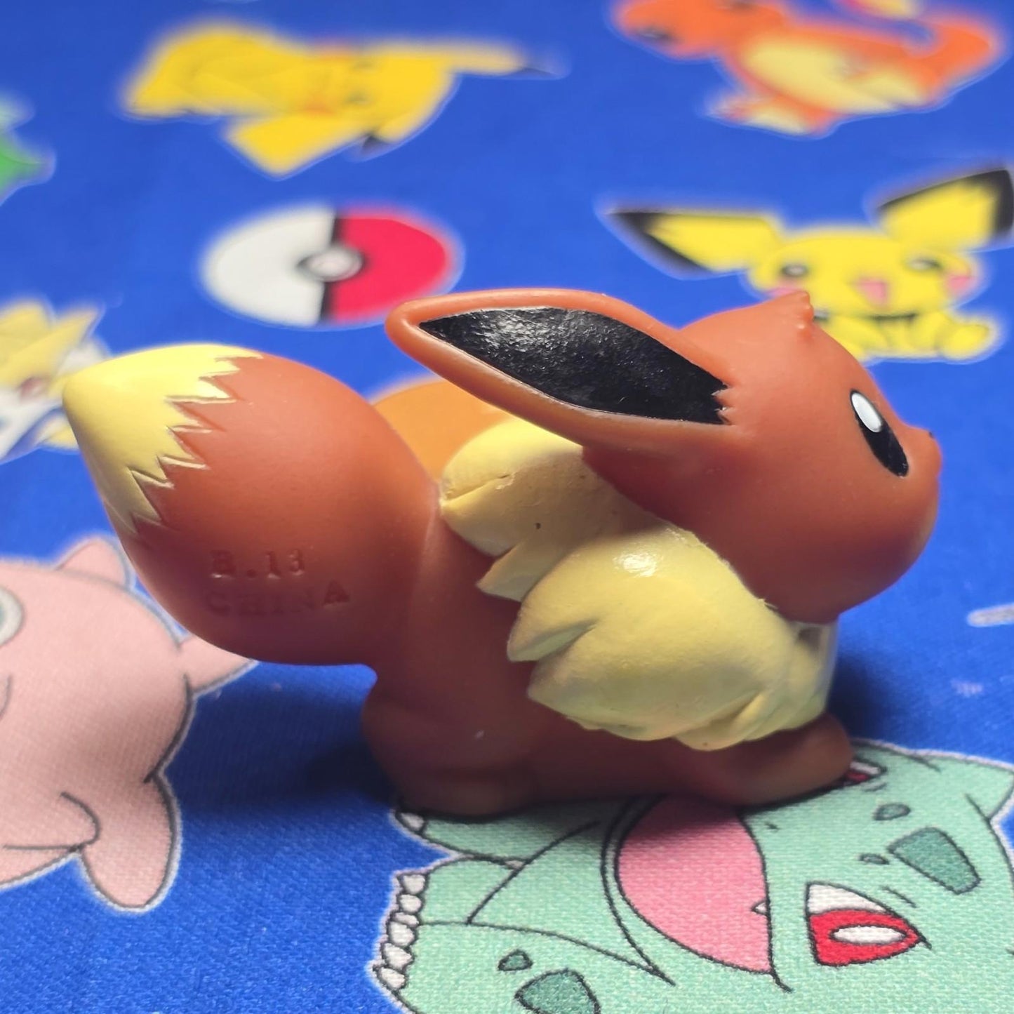 Pokemon Eevee Figure Finger Puppet 2013 Nintendo Bandai PVC Japan USA Seller