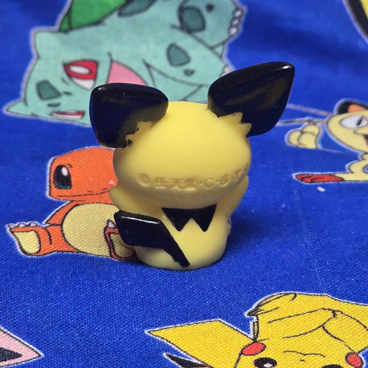 Pokemon Pichu Figure Finger Puppet 2000 Nintendo Banpresto PVC Vintage Japan USA