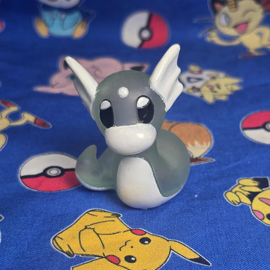 Pokemon Dratini Clear Figure Finger Puppet 1996 Nintendo Bandai PVC Japan USA