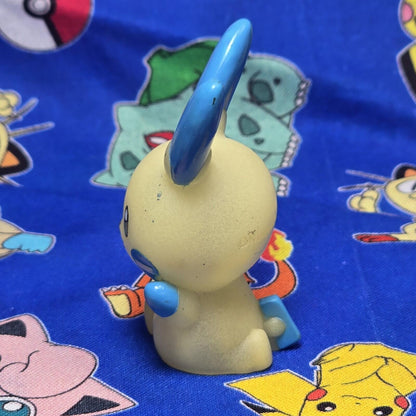Pokemon Minun Glow In The Dark Figure Finger Puppet 2003 Nintendo Bandai Japan