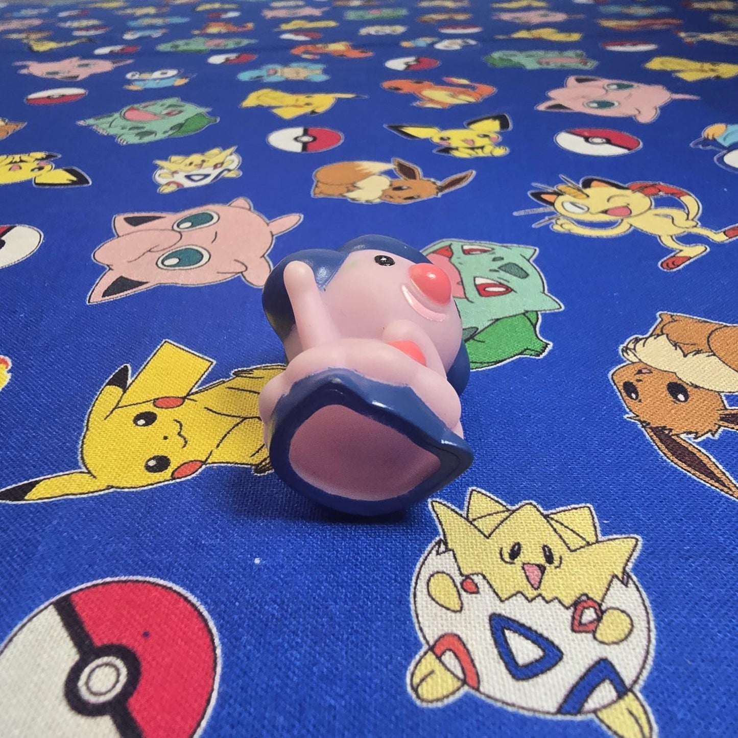 Pokemon Mime Jr Figure Finger Puppet 2005 Nintendo Bandai PVC Vintage Japan USA