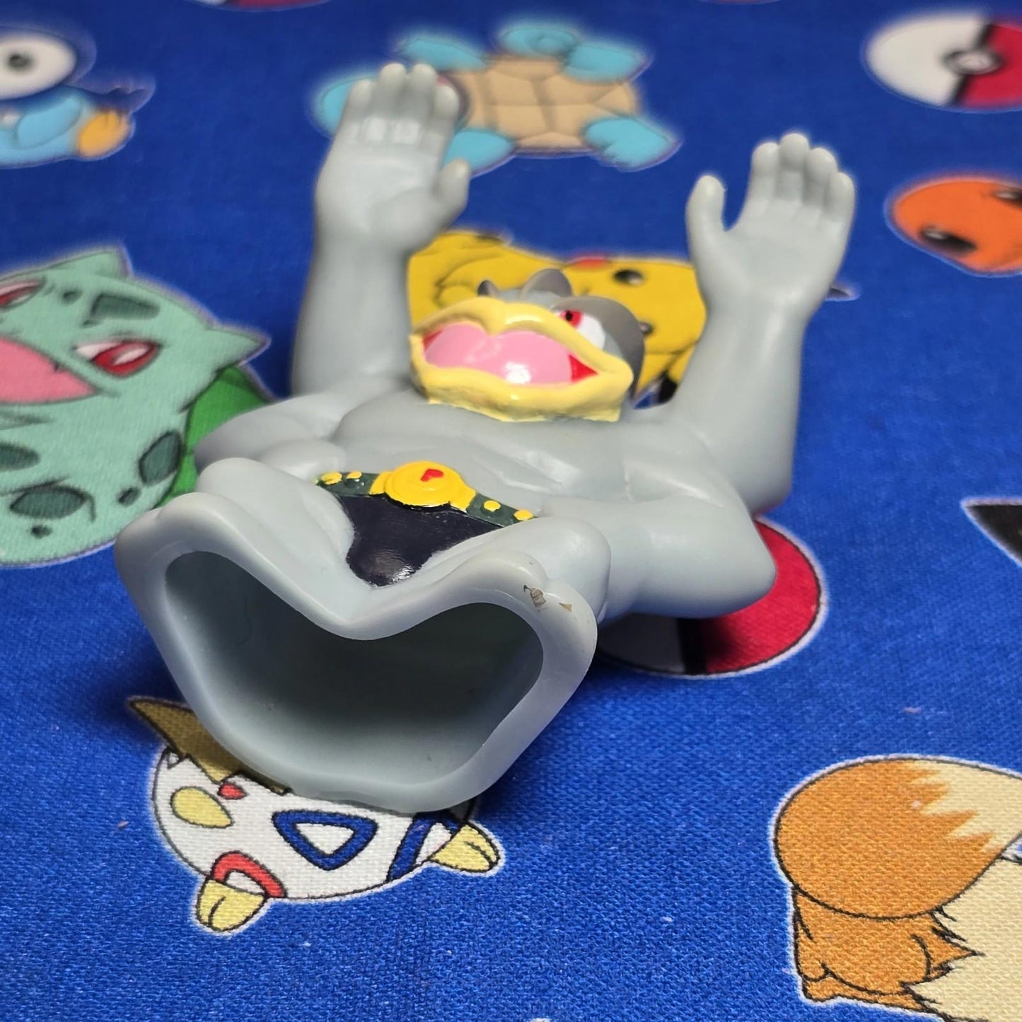 Pokemon Machamp Figure Finger Puppet 2009 Nintendo Bandai PVC Japan USA Seller