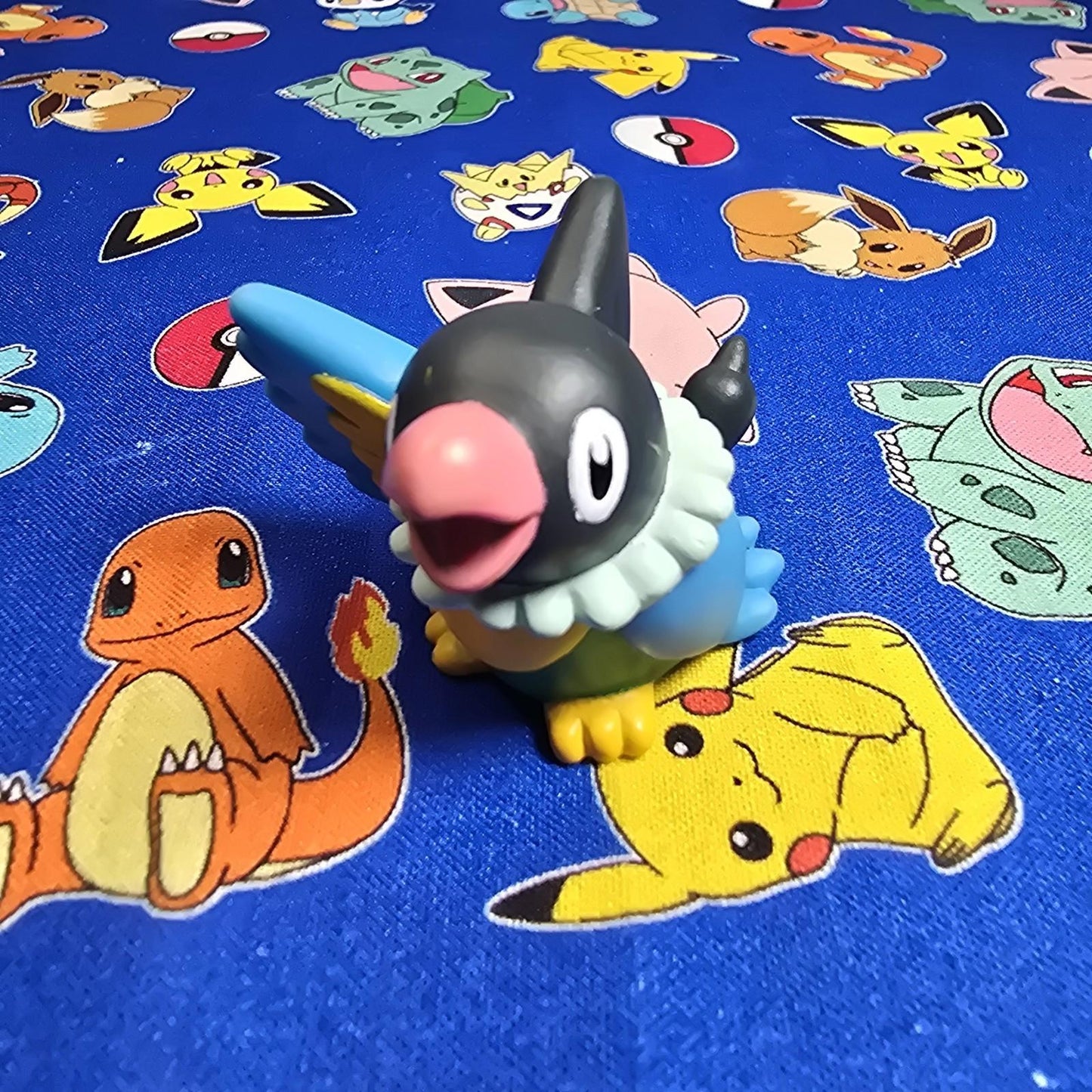 Pokemon Chatot Figure Finger Puppet 2008 Nintendo Bandai PVC Japan USA Seller