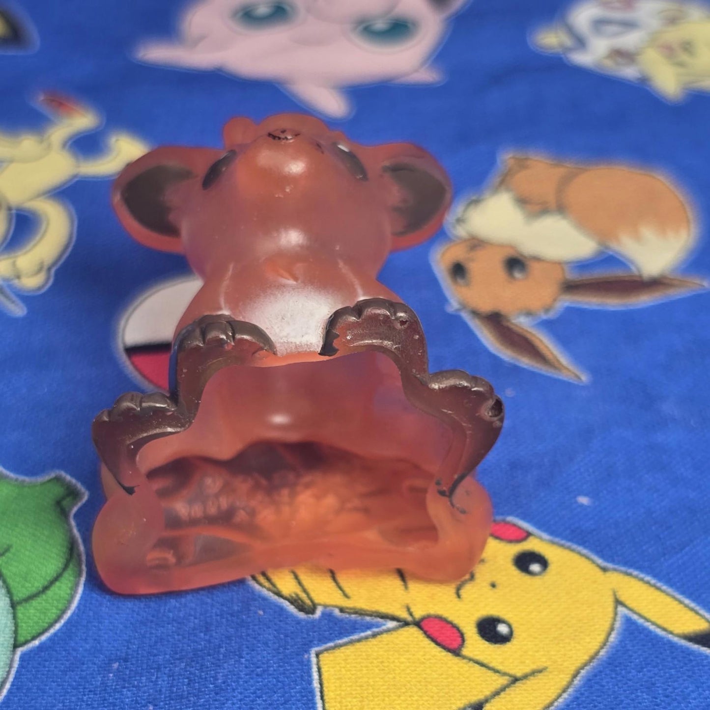 Pokemon Vulpix Clear Figure Finger Puppet 1997 Bandai Nintendo Vintage US Seller
