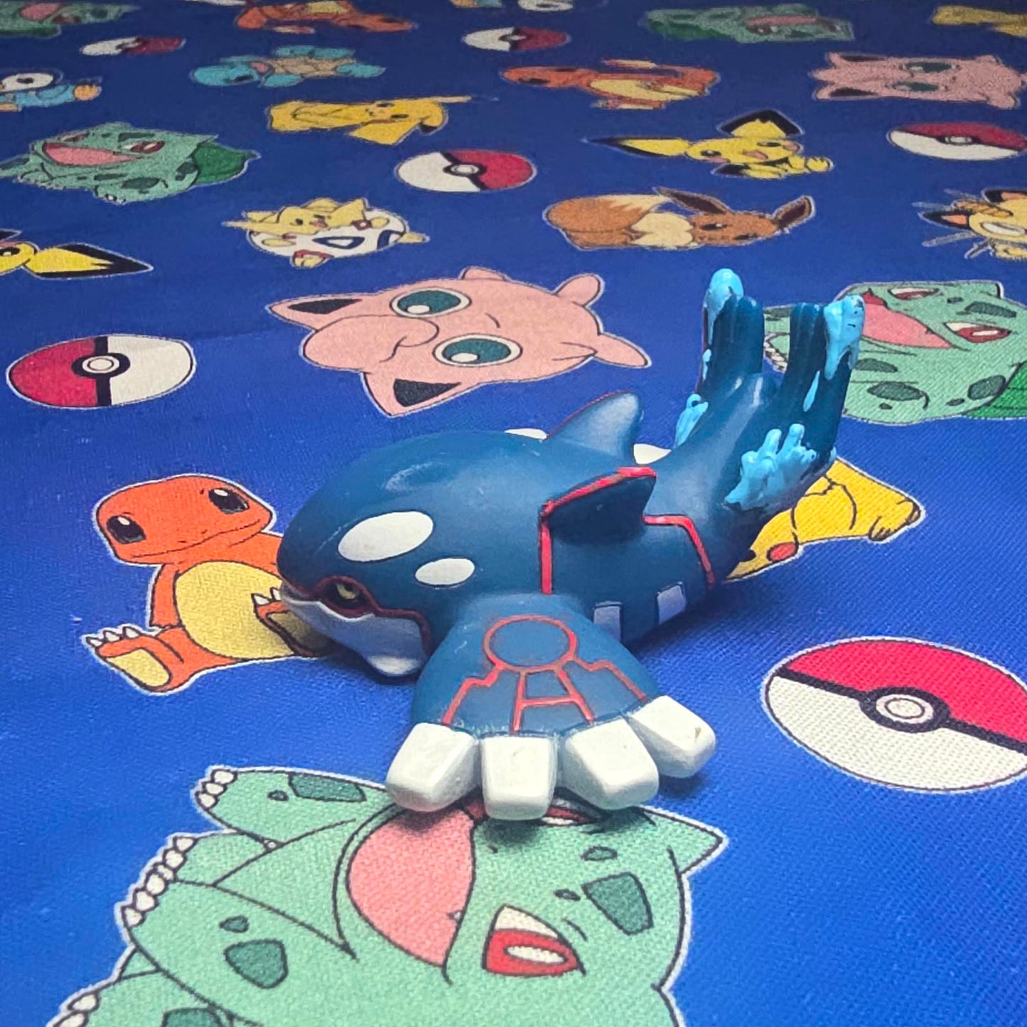 Pokemon Kyogre Figure Finger Puppet 2010 Nintendo Bandai PVC Japan USA Seller