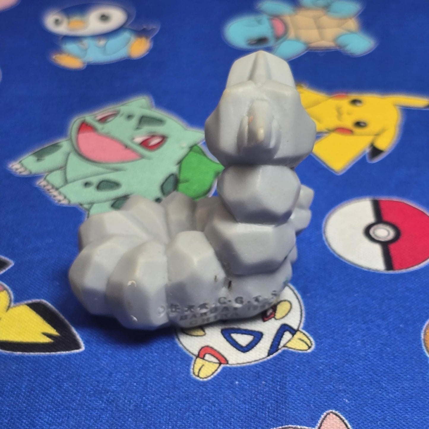 Pokemon Onix Dark Figure Finger Puppet 1997 Bandai Nintendo Vintage Japan USA
