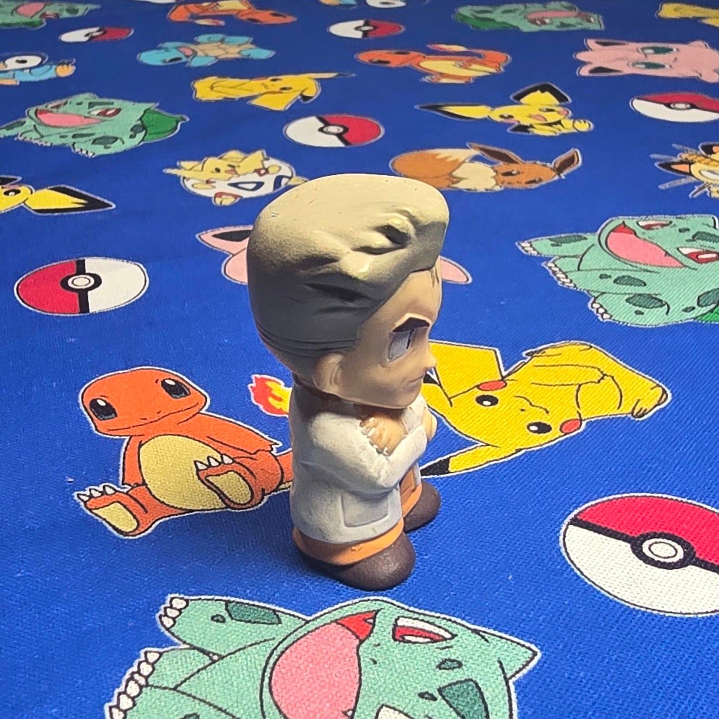 Pokemon Professor Oak Figure Finger Puppet 1998 Nintendo Bandai Vintage Japan US