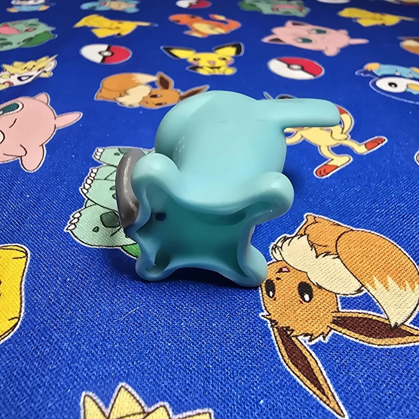 Pokemon Wobbuffet Figure Finger Puppet 2005 Nintendo Bandai PVC Vintage Japan US