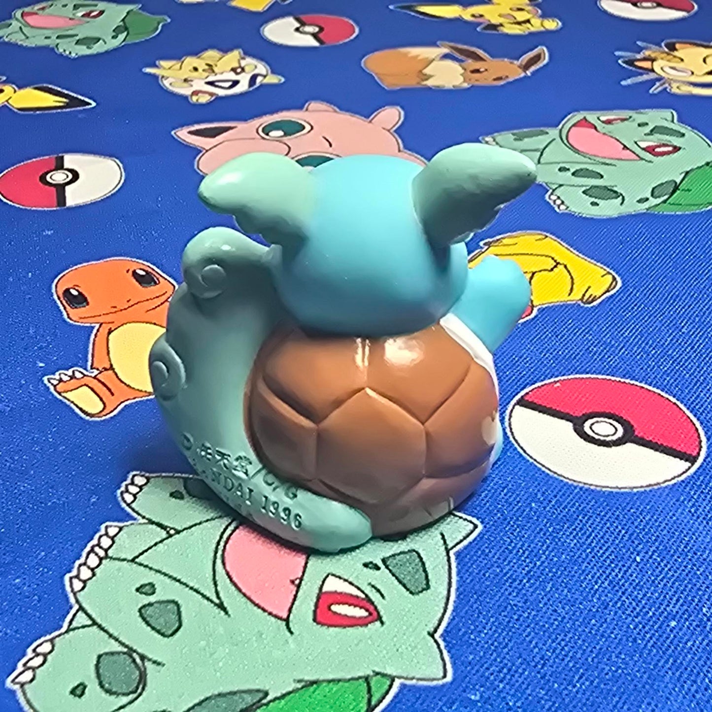 Pokemon Wartortle Figure Finger Puppet 1996 Nintendo Bandai PVC Vintage Japan US
