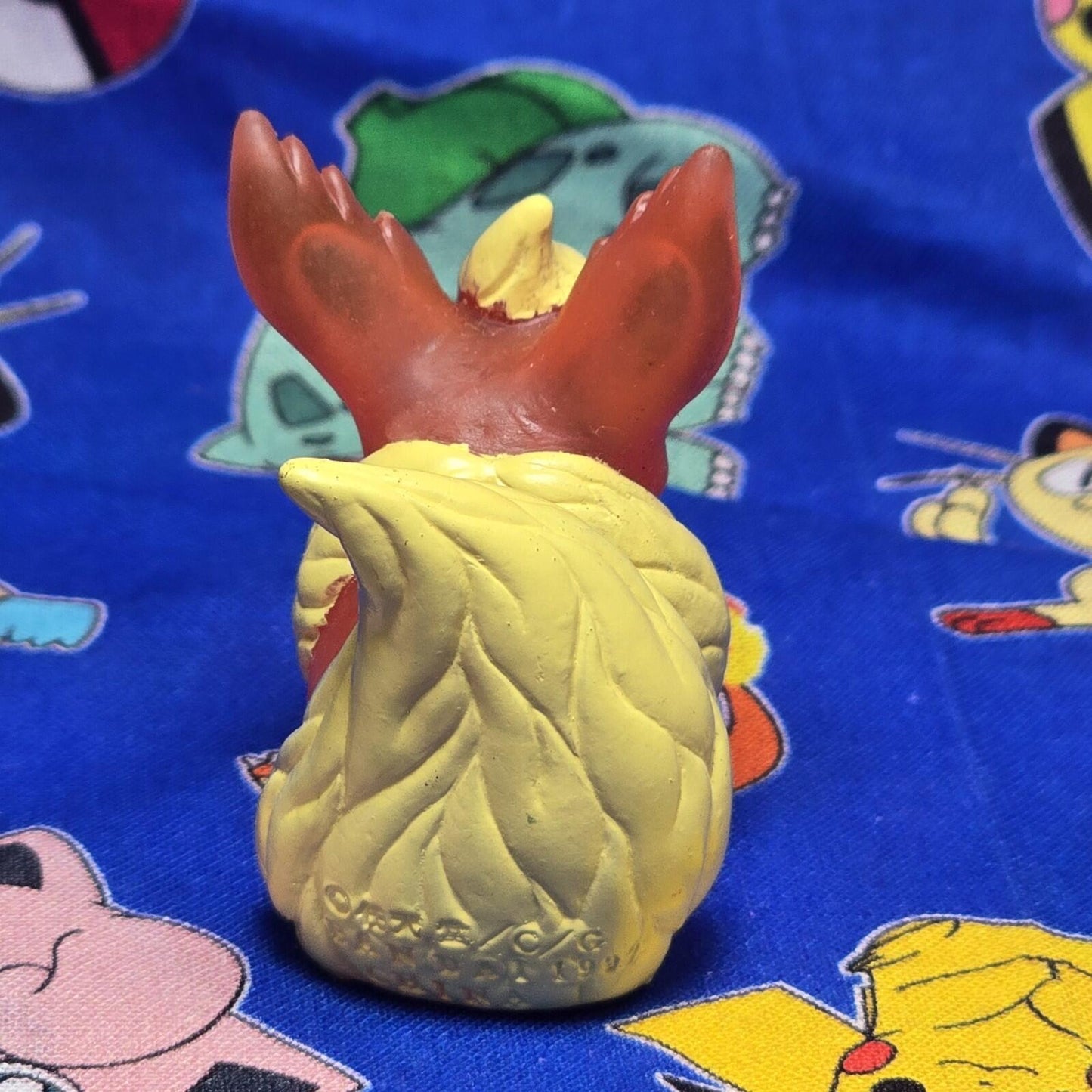 Pokemon Flareon Clear Figure Finger Puppet 1997 Nintendo Bandai Vintage Japan US