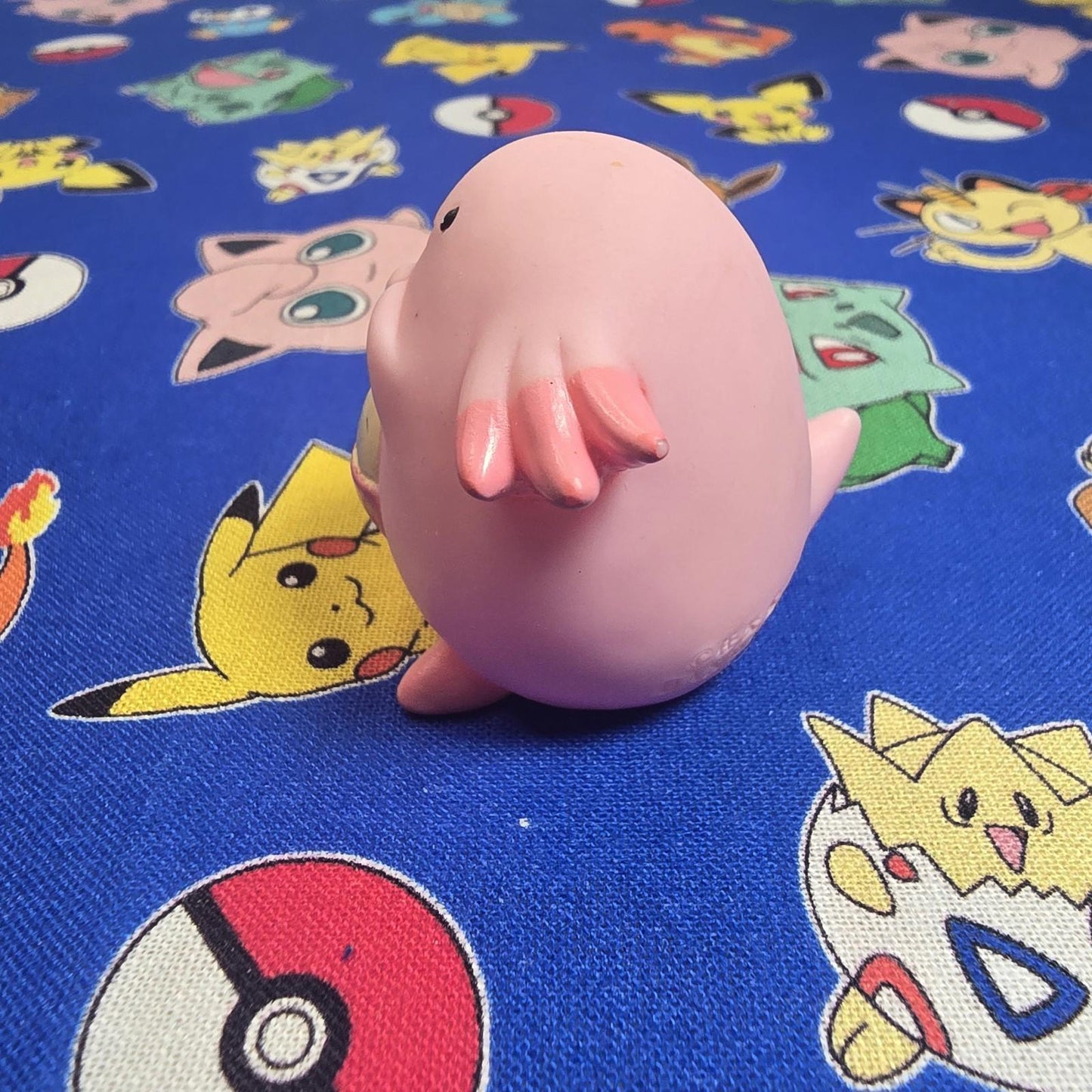 Pokemon Chansey Figure Finger Puppet 1997 Nintendo Bandai PVC Vintage Japan USA