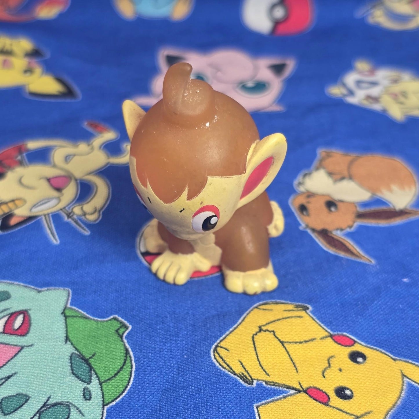 Pokemon Chimchar Clear Figure Finger Puppet 2006 Nintendo Bandai PVC Japan USA