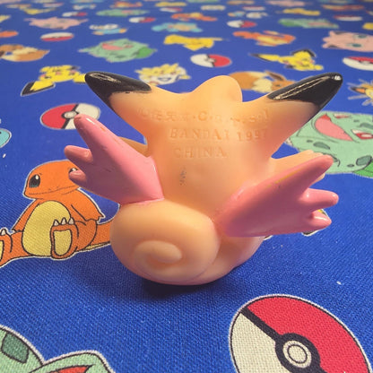 Pokemon Clefable Figure Finger Puppet 1997 Nintendo Bandai PVC Vintage Japan USA