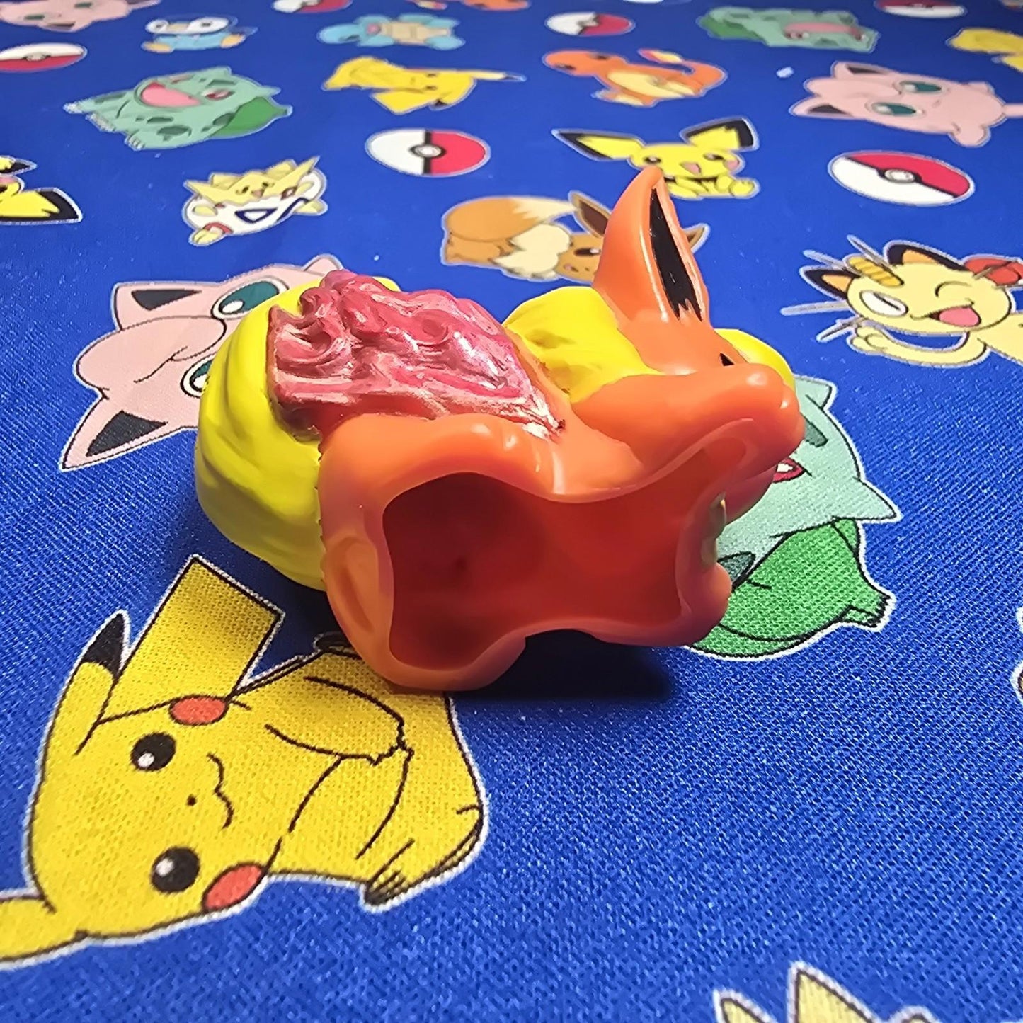 Pokemon Flareon Figure Finger Puppet 2005 Nintendo Bandai Vintage PVC Japan USA