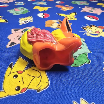 Pokemon Flareon Figure Finger Puppet 2005 Nintendo Bandai Vintage PVC Japan USA