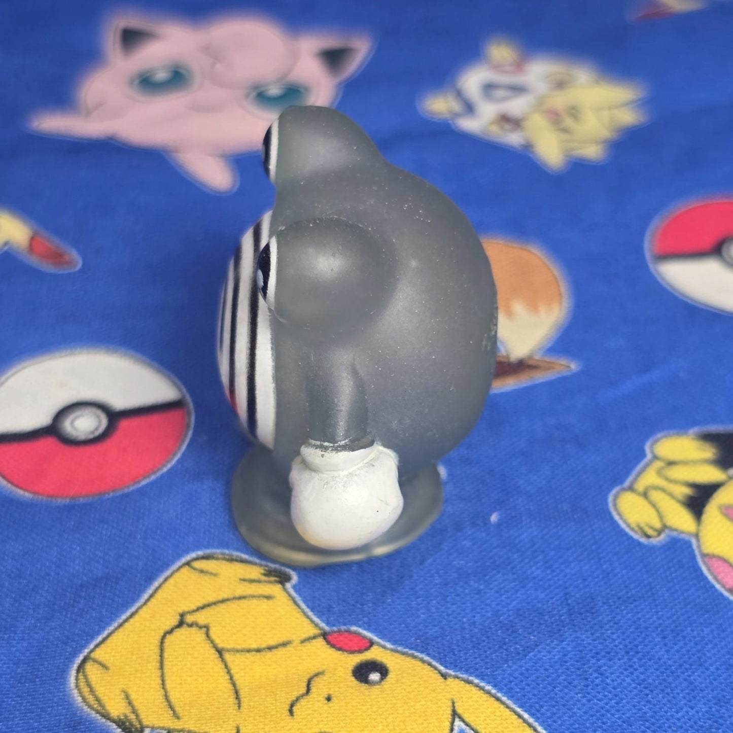 Pokemon Poliwhirl Clear Figure Finger Puppet 1996 Bandai Nintendo PVC Japan USA