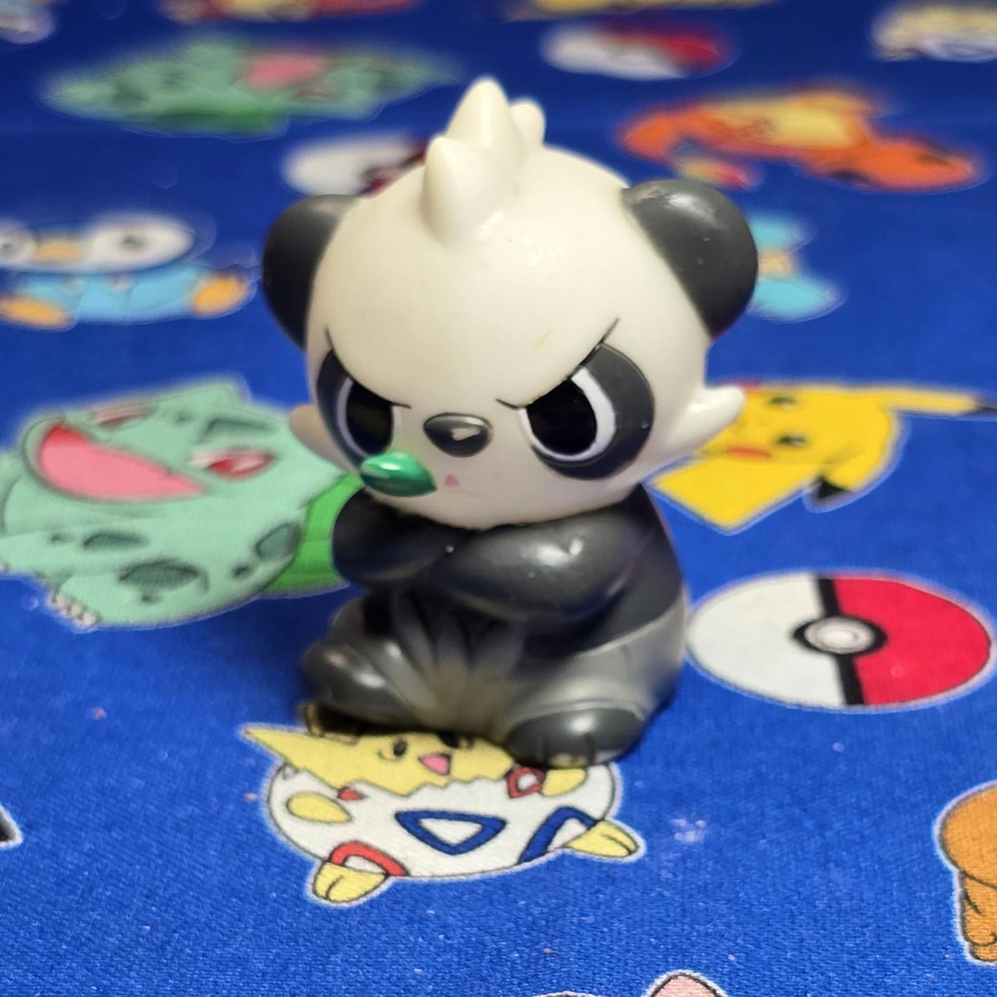 Pokemon Pancham Figure Finger Puppet 2013 Nintendo Bandai PVC Japan USA Seller