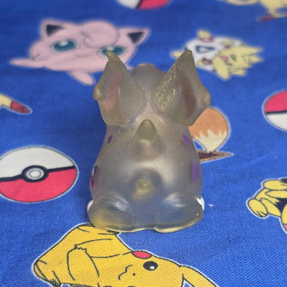 Pokemon Nidoran Clear Figure Finger Puppet 1997 Nintendo Bandai PVC Japan USA