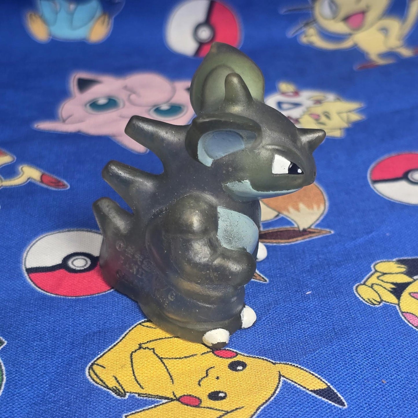 Pokemon Nidoqueen Clear Figure Finger Puppet 1996 Nintendo PVC Bandai Japan USA